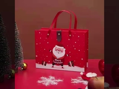 Boîte de cadeau de Noël cosmétiques boîte de Noël emballage boîte de Noël carrée avec de la soie