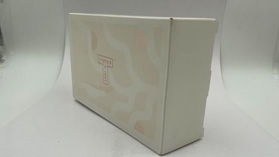 Foil Rose Logo Custom White Paper Packaging Spray Bottle  Drawer Box With PE Insert
