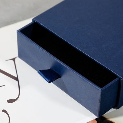 Cardboard Fancy Jewelry Packaging Gift Box Ring Sliding Drawer Paper For Wedding