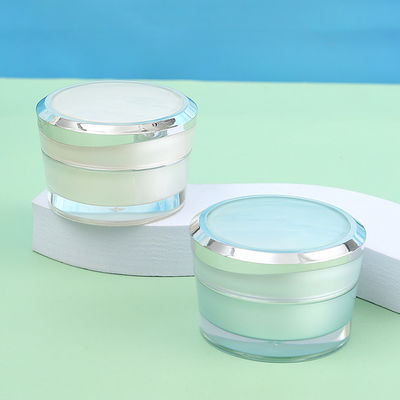 Acrylic Double Wall Nail Gel Jar for Customized Colors Makeup Plastic Cream Jar and Face Hand Hair Skin Care Body Scrub
