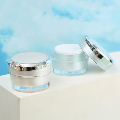 Acrylic Double Wall Nail Gel Jar for Customized Colors Makeup Plastic Cream Jar and Face Hand Hair Skin Care Body Scrub