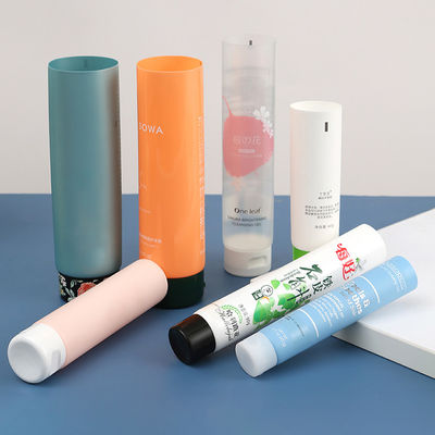 Customized 30ml 50ml 100ml 150ml White Blue Plastic PE Cosmetic Squeeze Printing Tube with Screw Top Lid OEM/ODM Acceptable