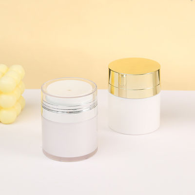 15g 30g 50g 100g Cosmetic Airless Pump Jar Luxury Personal Care Cream Airless Jar Plastic Airless Bottle Jar Refillable